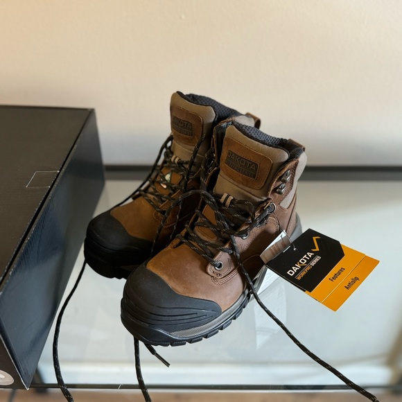 NWT - Dakota Women's 6 Inch 6030 Steel Toe Steel Plate Tarantula - US 6 - Picture 1 of 7